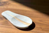 Marble and Wood Spoon Rest