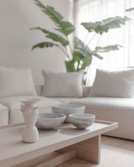 Hand Carved Bowls in White Marble - Multiple Sizes - Atlas & Kiln