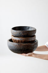 Vintage Iroko Wood Bowl