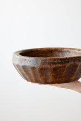 Vintage Iroko Wood Bowl - Atlas & Kiln