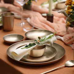 Luxe Kansa Indian Bronze Serving Platter