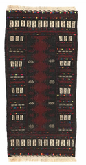 2'4" x 5' Vintage Turkish Cicim Wool Rug - Atlas & Kiln