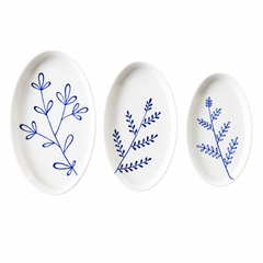 Süheyla Hand-Painted Porcelain Nesting Plates - Atlas & Kiln