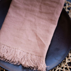 Fringe Linen Napkins | Set of 2