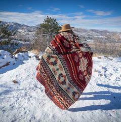 Wildfire Andean Alpaca Wool Blanket
