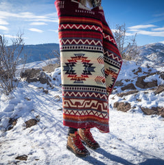Wildfire Andean Alpaca Wool Blanket