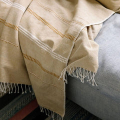 Zenach Handwoven Ethiopian Cotton Throw Blanket - Atlas & Kiln