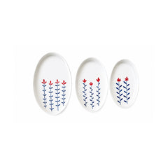 Amapola Hand-Painted Porcelain Nesting Plates - Atlas & Kiln
