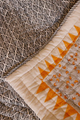 Koloman Moser Indian Block-Printed Cotton Quilt - Atlas & Kiln