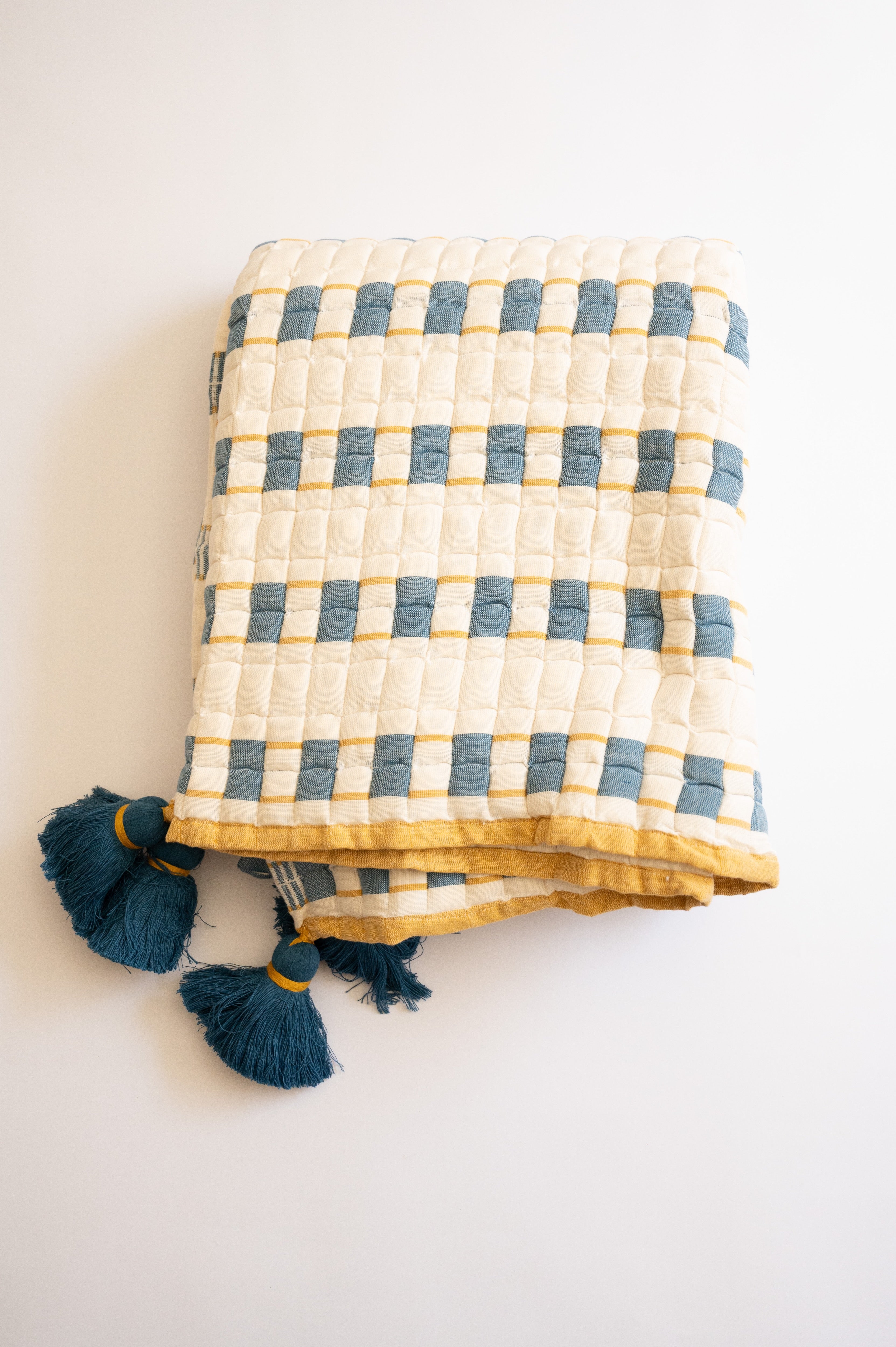 Indra Handwoven Sujani Throw - Atlas & Kiln