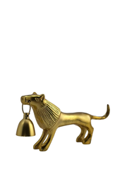 Sculptural Gold Lion Candle Snuffer