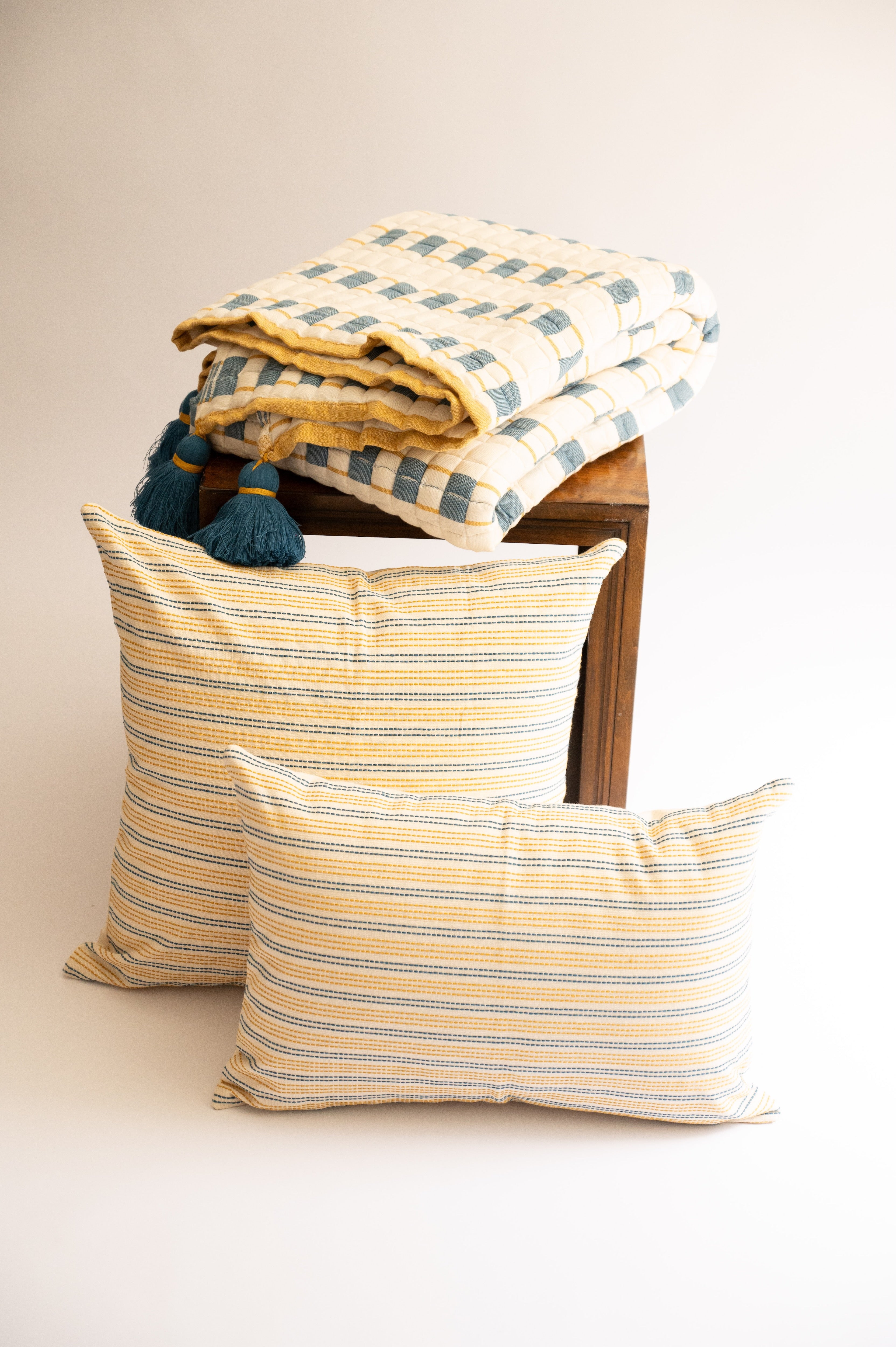 Indra Handwoven Sujani Throw - Atlas & Kiln
