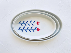 Amapola Hand-Painted Porcelain Nesting Plates - Atlas & Kiln