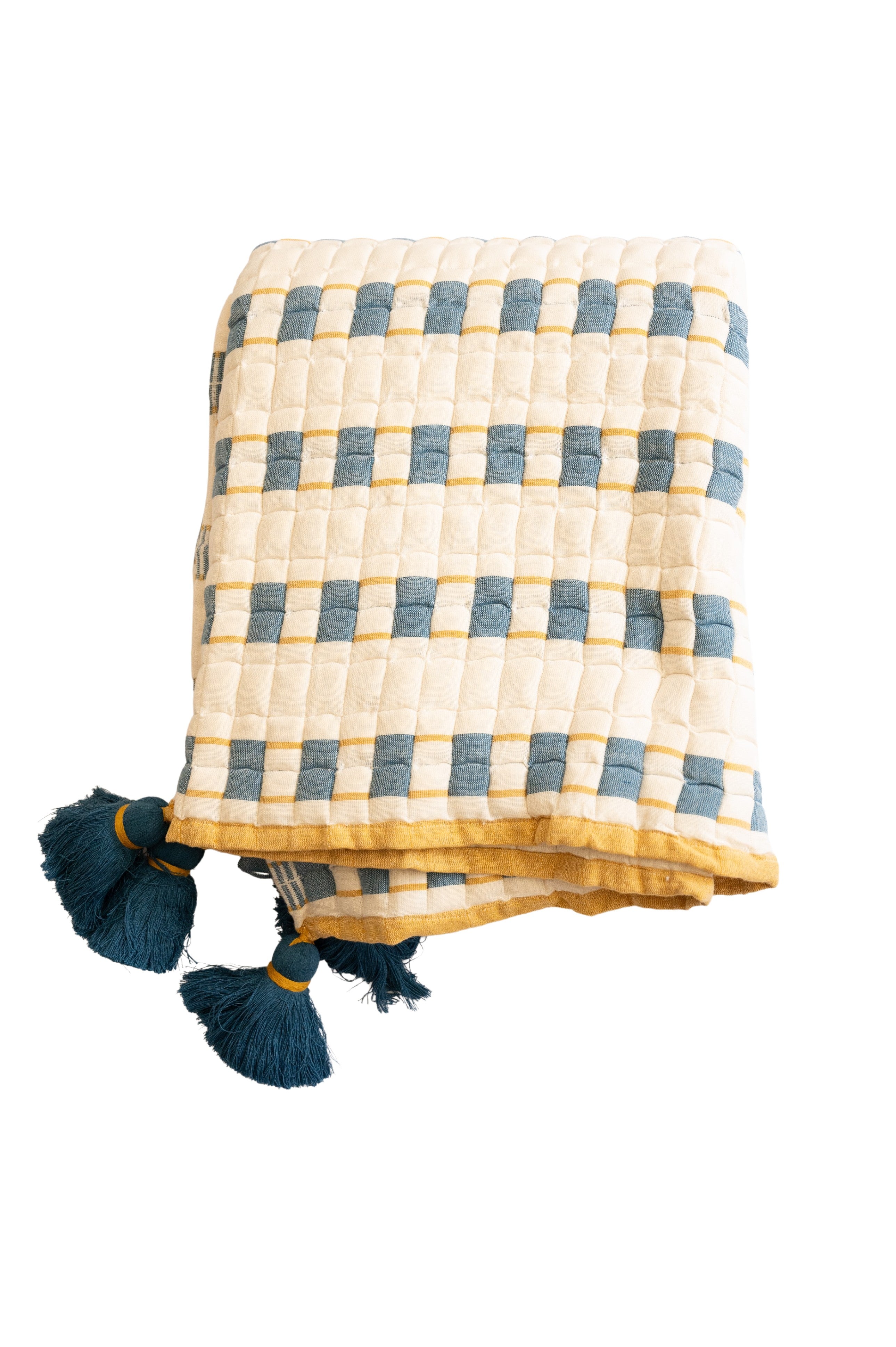 Indra Handwoven Sujani Throw - Atlas & Kiln