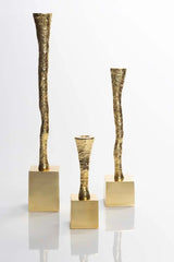 Nest Gold Plated Taper Candle Holder