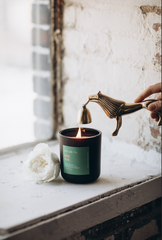 Sculptural Gold Lion Candle Snuffer