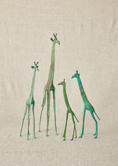 Tuareg Brass Giraffes Figurines - Atlas & Kiln