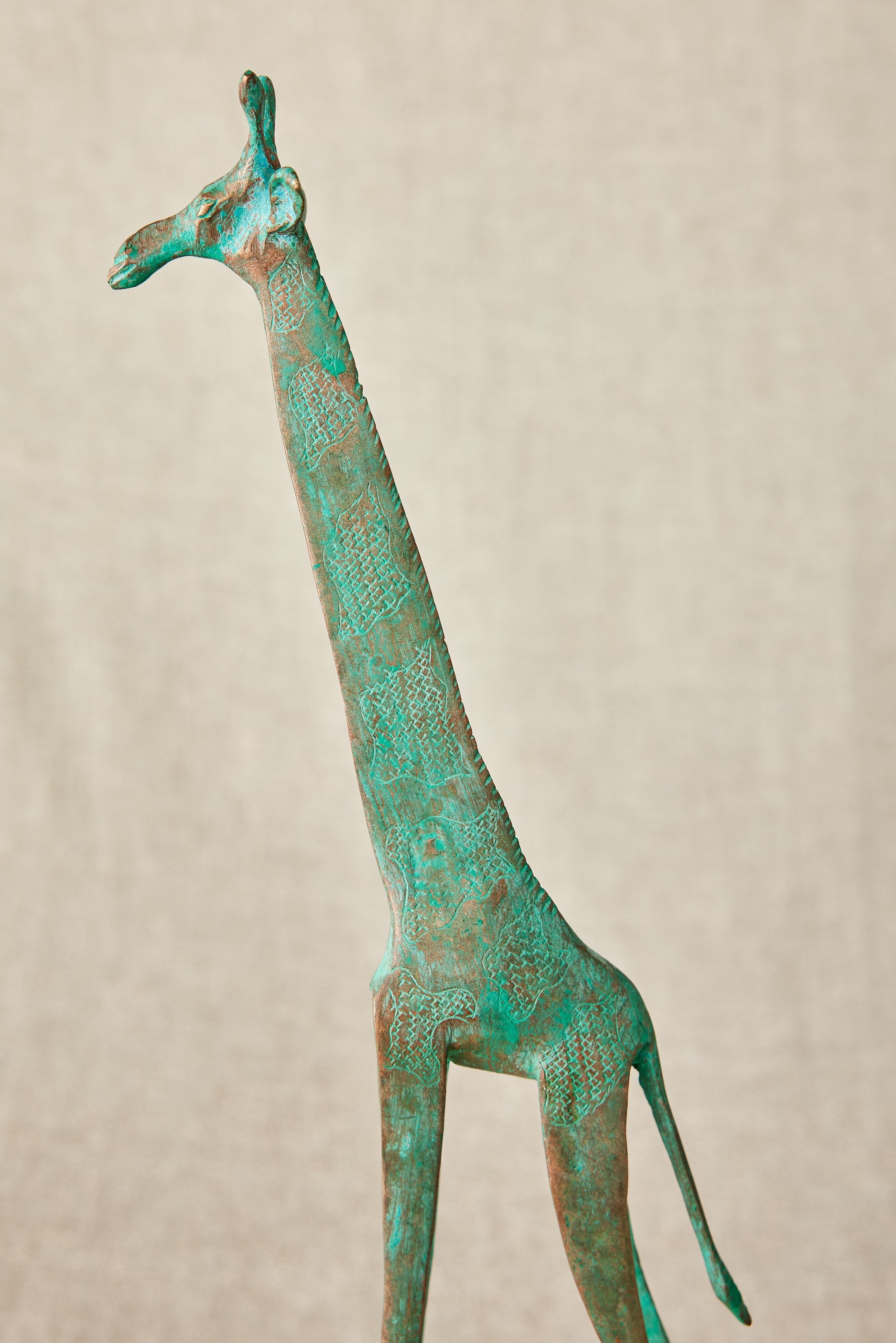 Tuareg Brass Giraffes Figurines - Atlas & Kiln