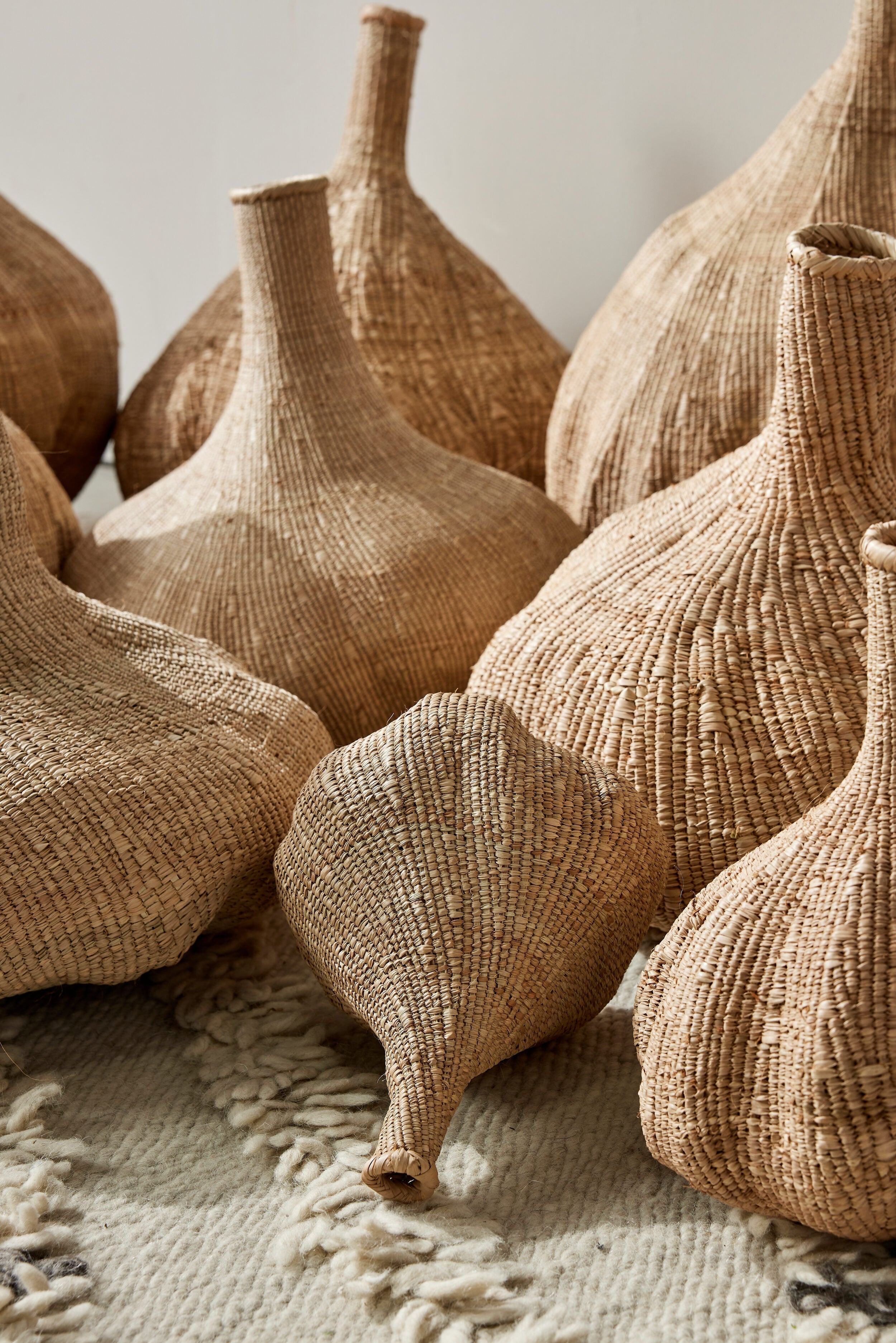 Long-Necked Ilala Garlic Gourd Basket - Atlas & Kiln