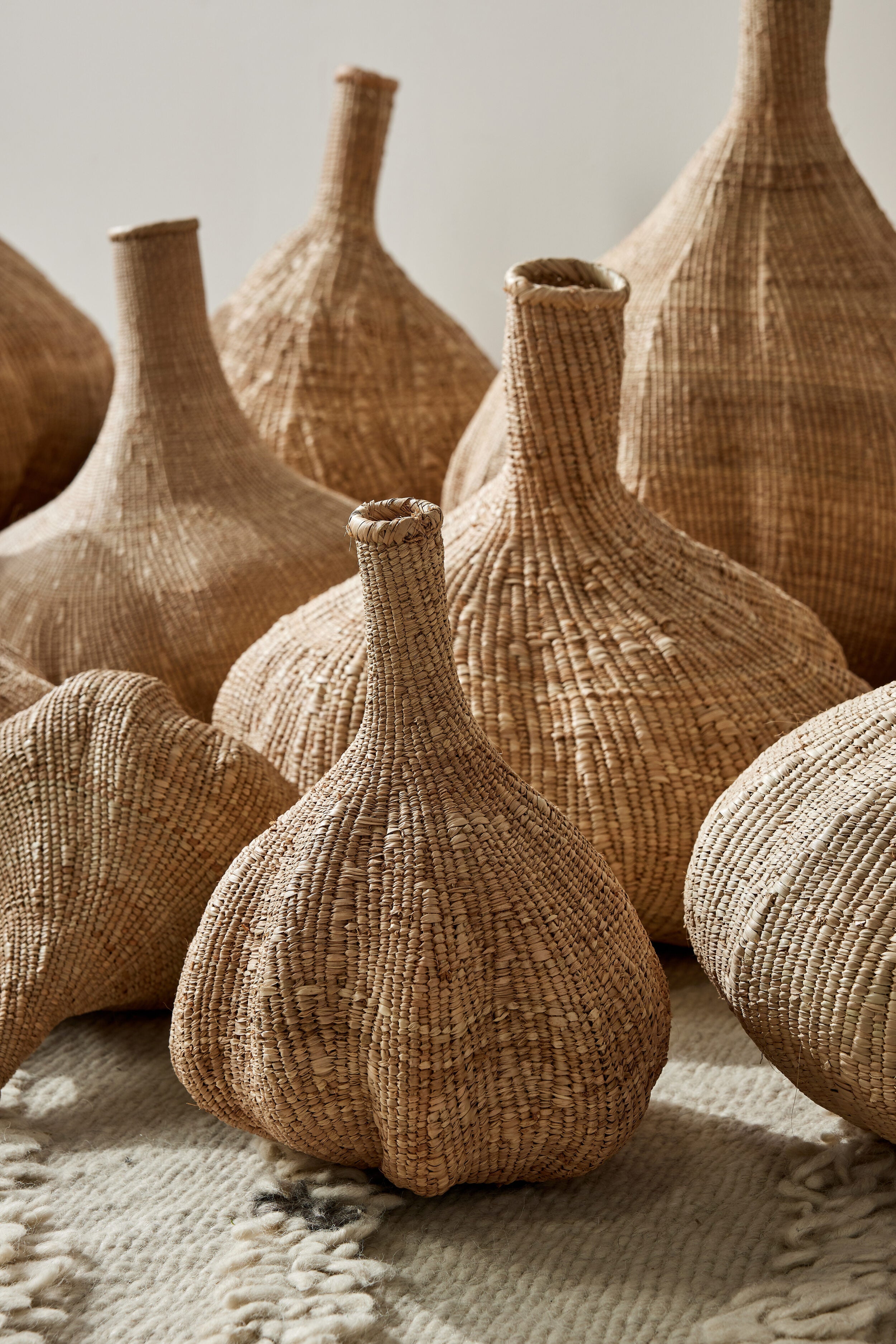 Long-Necked Ilala Garlic Gourd Basket - Atlas & Kiln