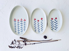 Amapola Hand-Painted Porcelain Nesting Plates - Atlas & Kiln