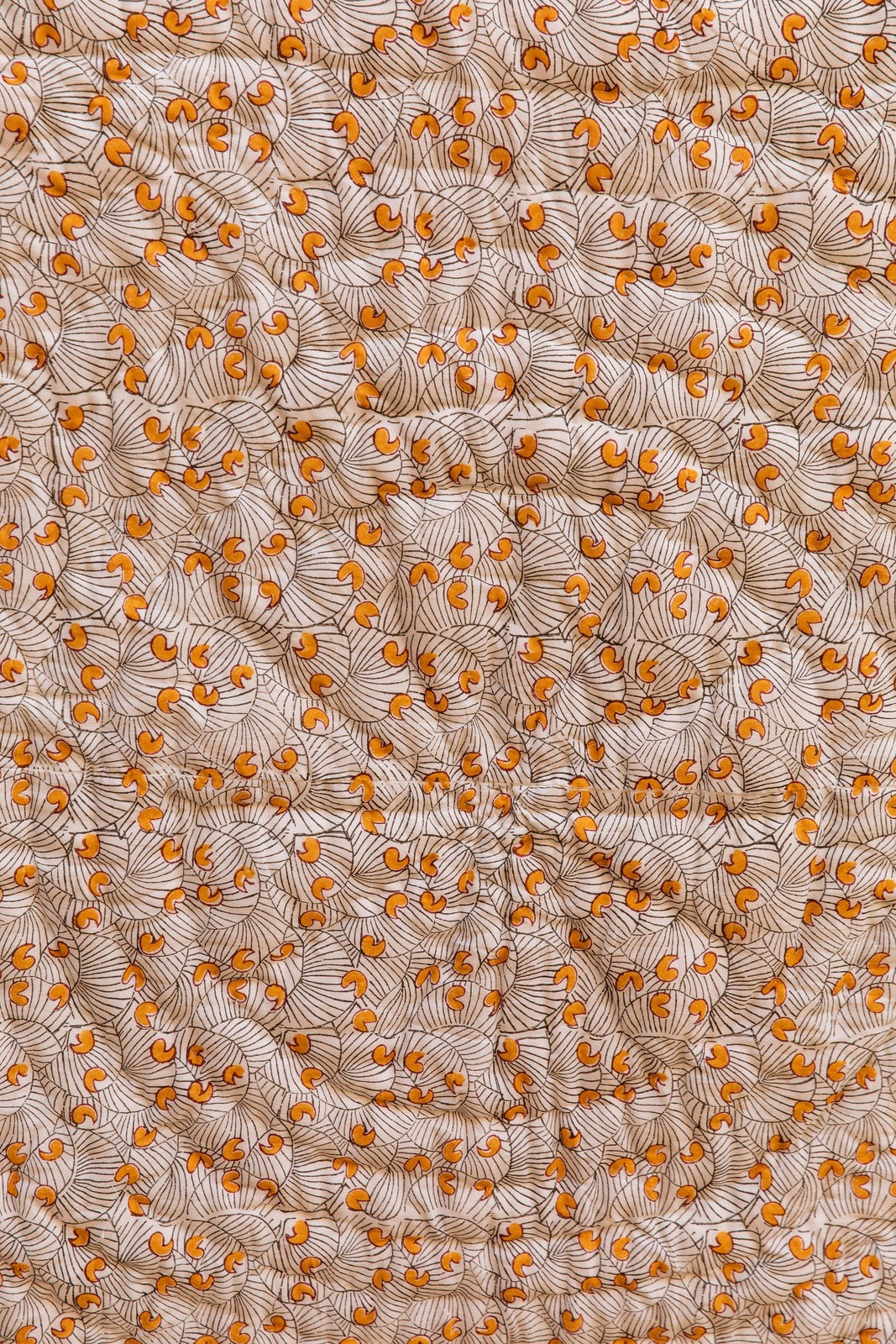 Koloman Moser Indian Block-Printed Cotton Quilt - Atlas & Kiln