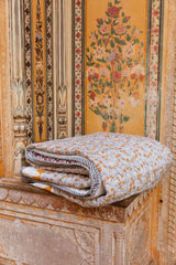 Koloman Moser Indian Block-Printed Cotton Quilt - Atlas & Kiln