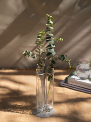 Floral Trio Recycled Glass Bud Vase