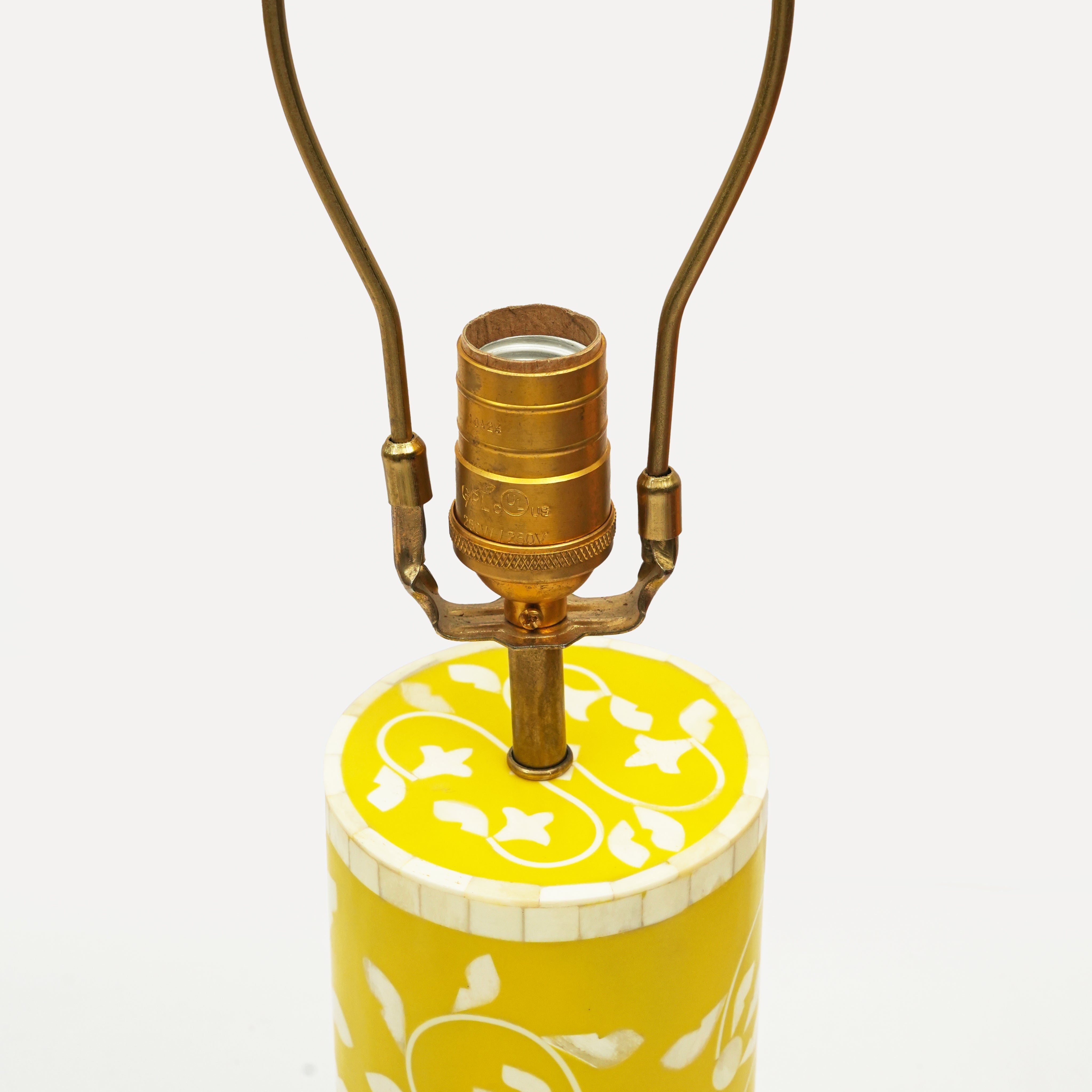 Floral Vines Bone Inlay Table Lamp Base - Atlas & Kiln