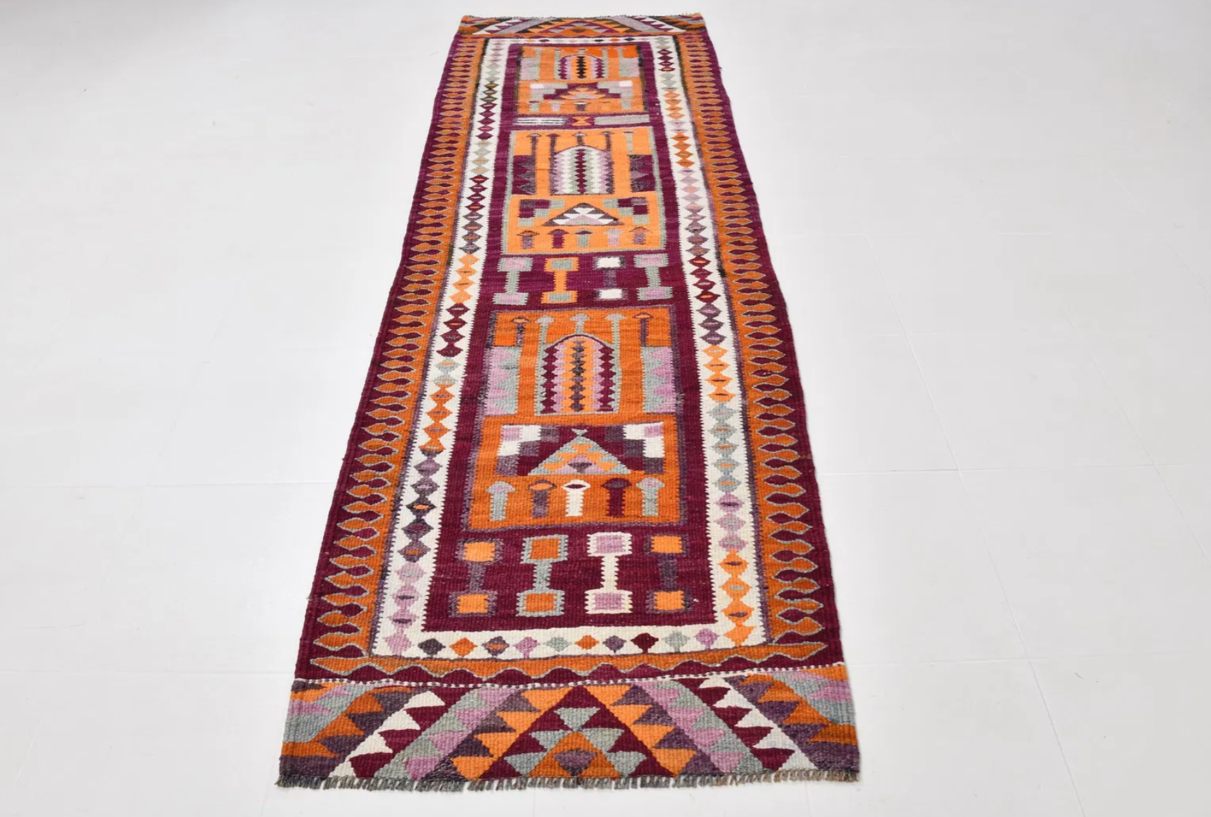 3'1" x 9'6" Vintage Anatolian Kilim Runner - Atlas & Kiln