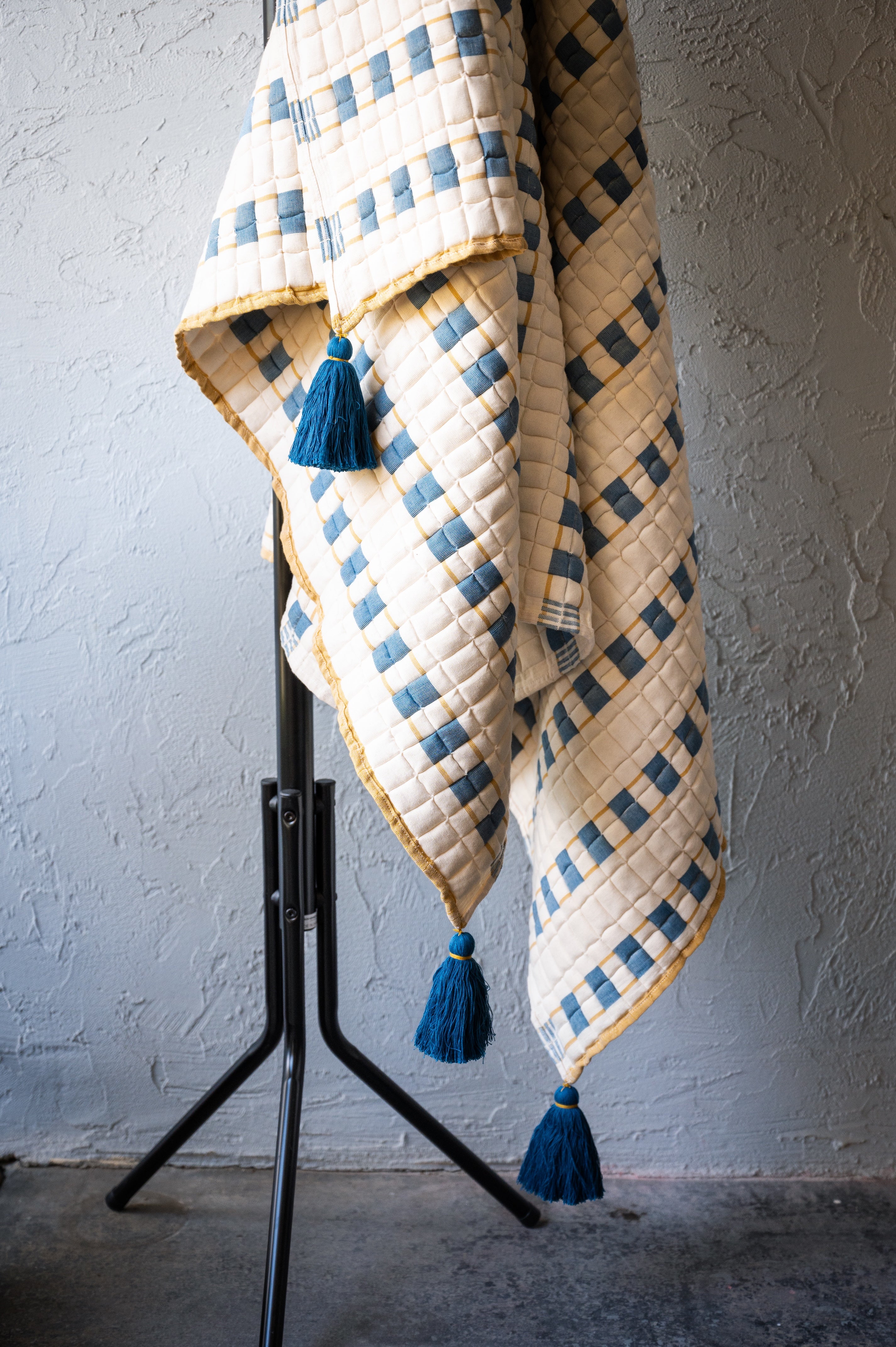 Indra Handwoven Sujani Throw - Atlas & Kiln