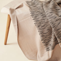 Flo Brown Merino Textured Handloom Throw