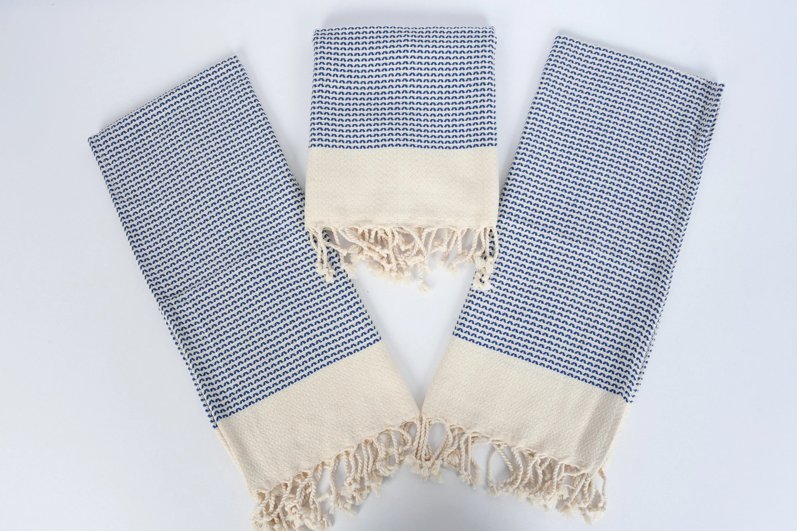Mare Blue Handwoven Turkish Peşkir Towel - Atlas & Kiln