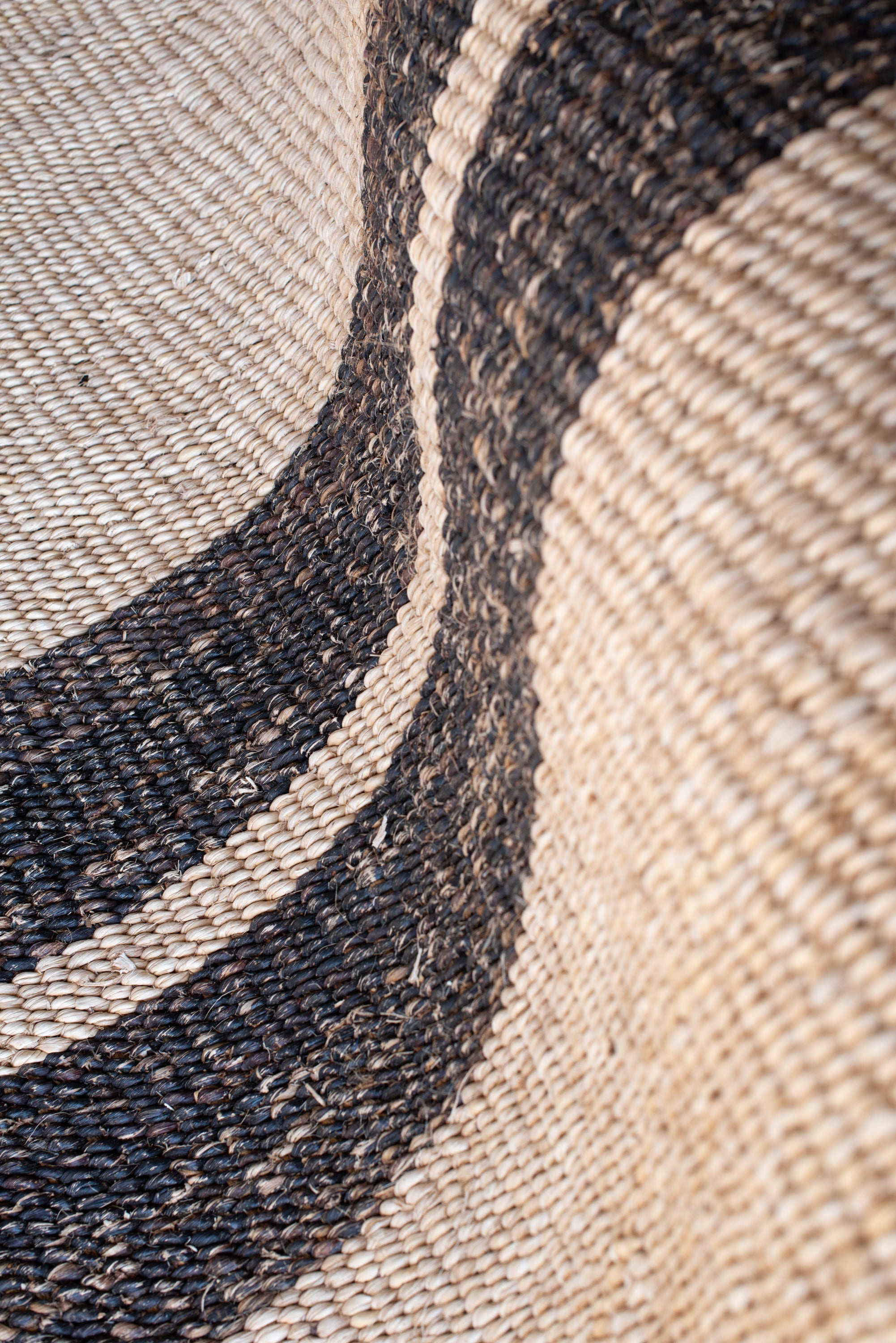 Handwoven Rwandan Rectangular Sisal Rug - Atlas & Kiln