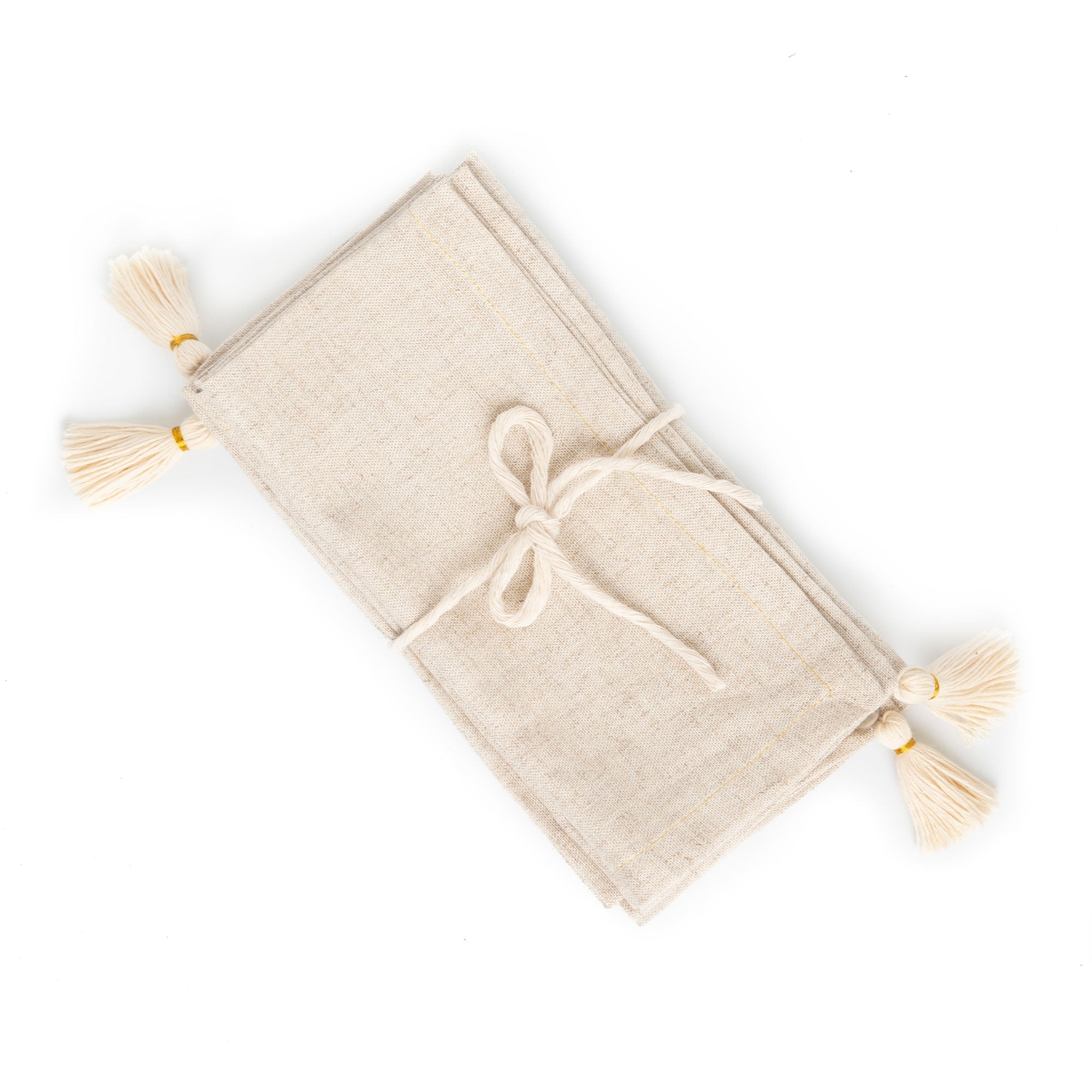 Handwoven Colombian Tassel Napkins – Set of 4 - Atlas & Kiln