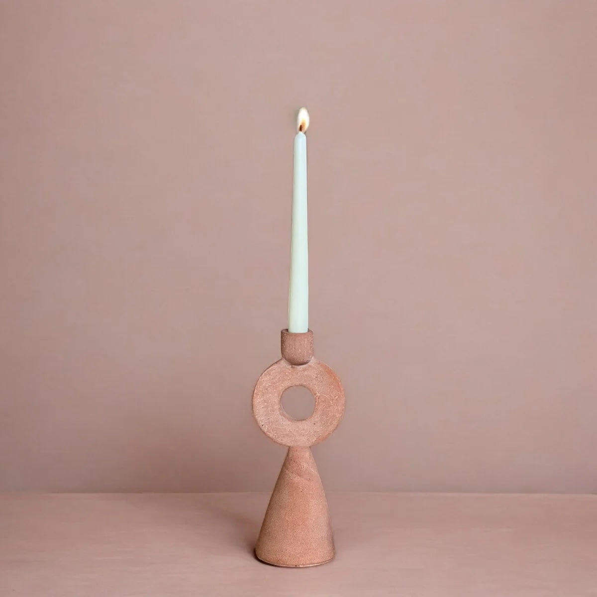 Asha Sculptural Terracotta Candle Holder - Atlas & Kiln