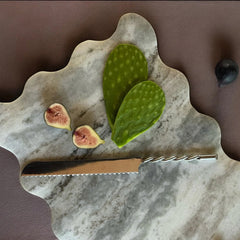 Kora Wavy-Edge Toronto Marble Serving Board - Atlas & Kiln