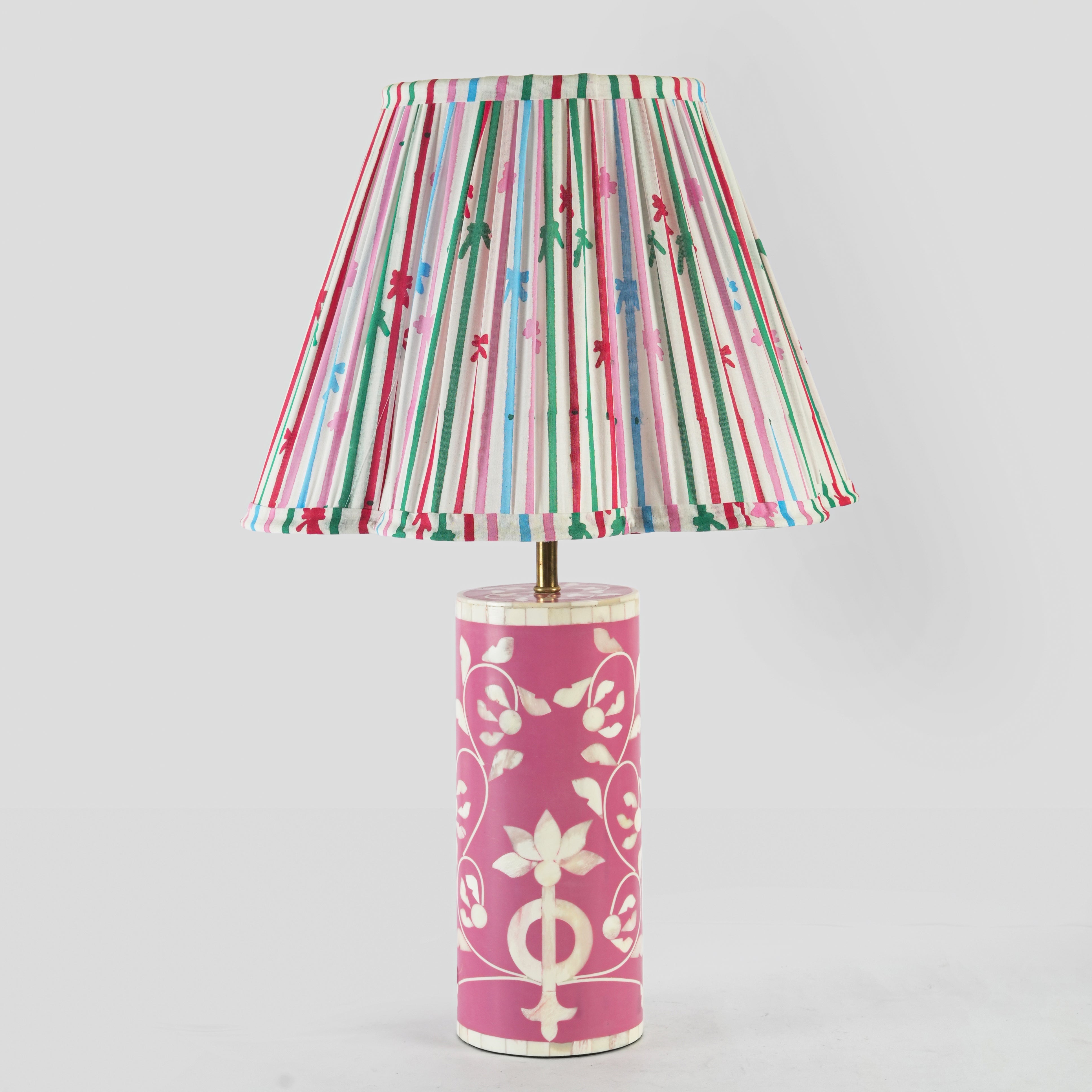 Floral Vines Bone Inlay Table Lamp Base - Atlas & Kiln