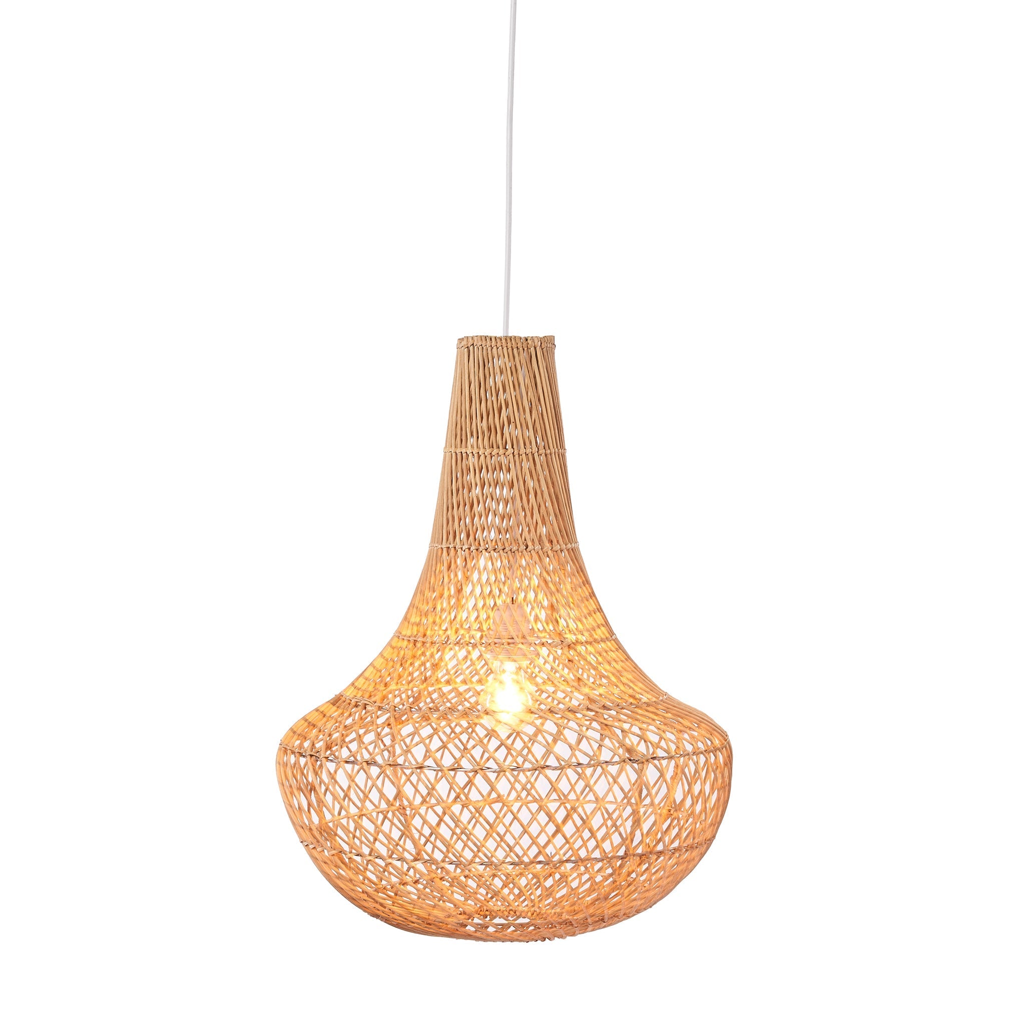 Ibiza Handwoven Rattan Pendant Ceiling Light - Atlas & Kiln
