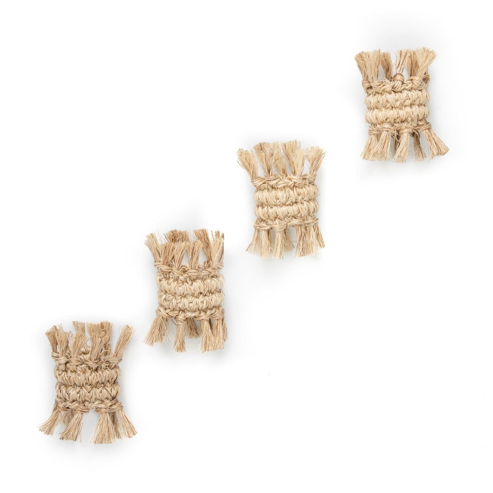 Handwoven Colombian Fique Napkin Rings – Set of 4 - Atlas & Kiln