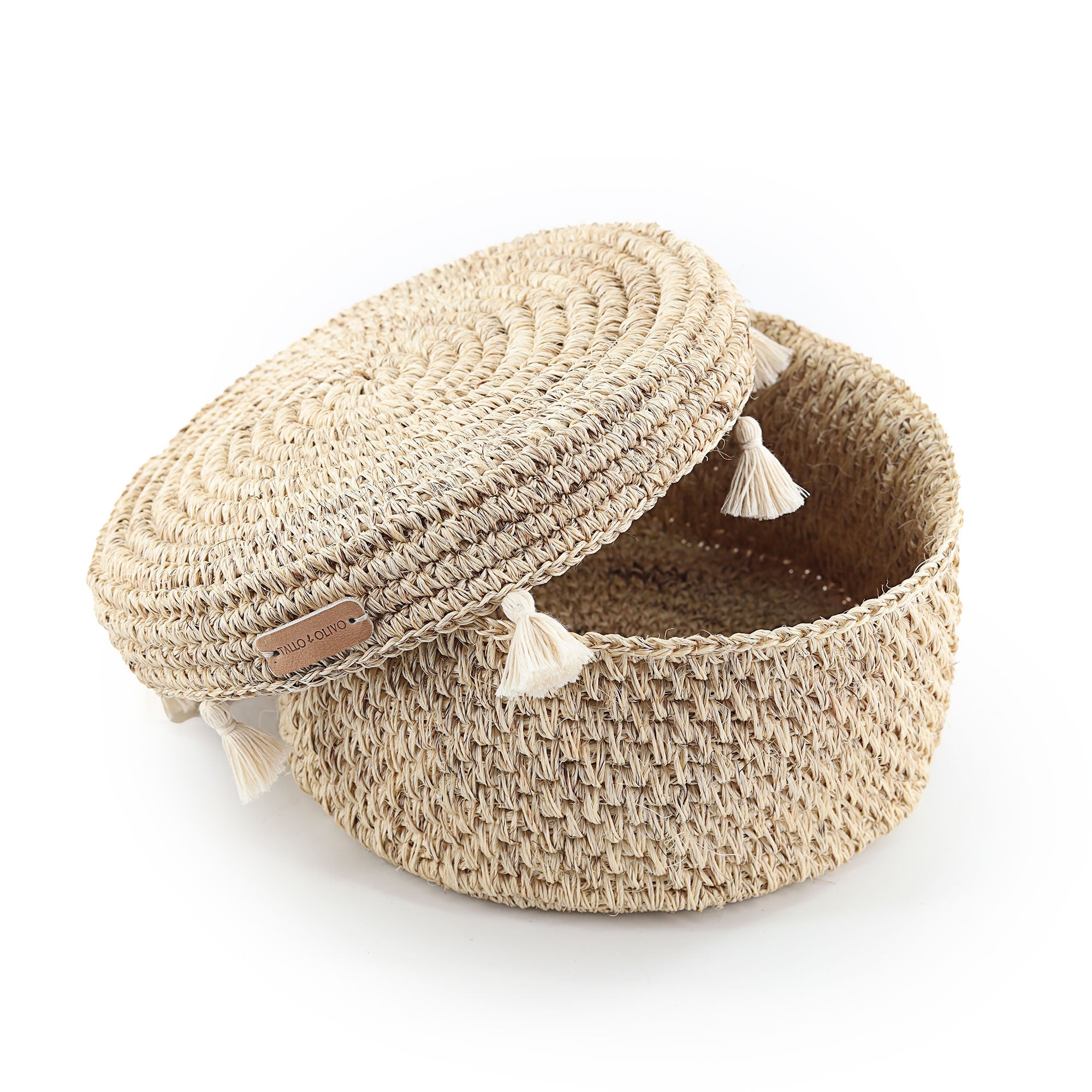 Handwoven Colombian Tortilla Basket with Lid - Atlas & Kiln