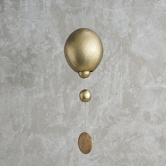 Stinson Ovoid Antique Brass Hanging Bell