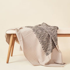 Flo Brown Merino Textured Handloom Throw