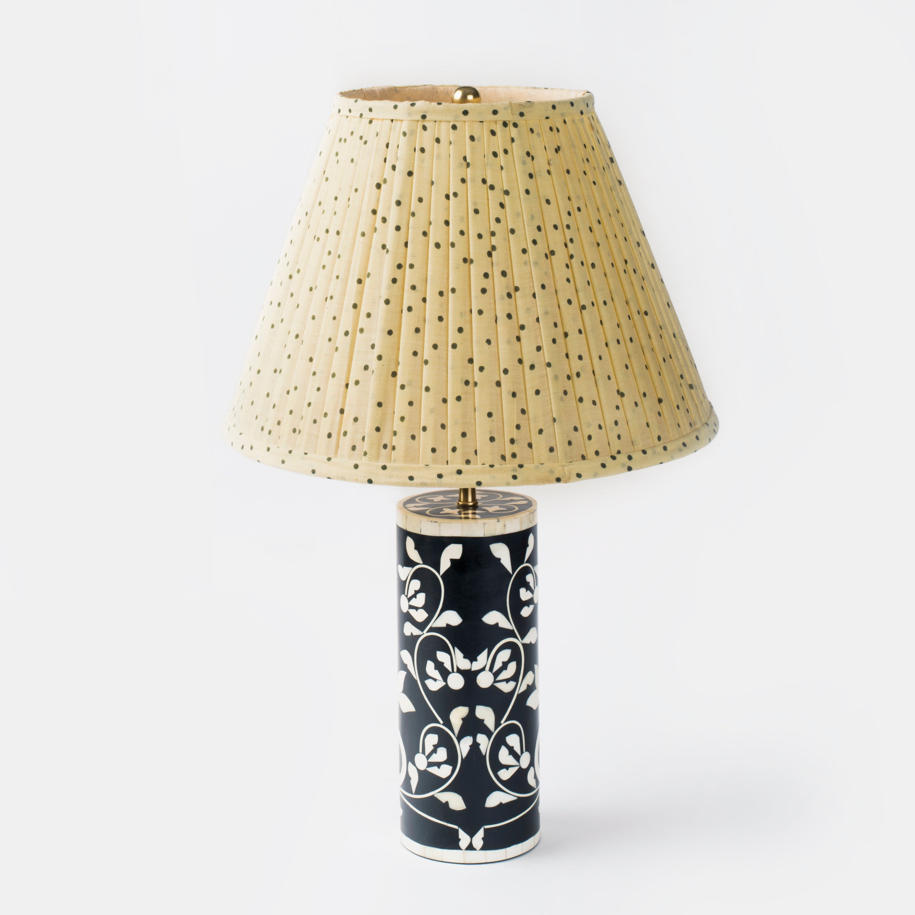 Floral Vines Bone Inlay Table Lamp Base - Atlas & Kiln