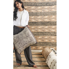Uneven Arrows Handwoven Wool and Jute Rug - Atlas & Kiln