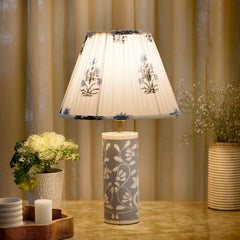Floral Vines Bone Inlay Table Lamp Base - Atlas & Kiln