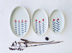 Amapola Hand-Painted Porcelain Nesting Plates - Atlas & Kiln
