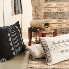 Uneven Arrows Handwoven Wool and Jute Rug - Atlas & Kiln