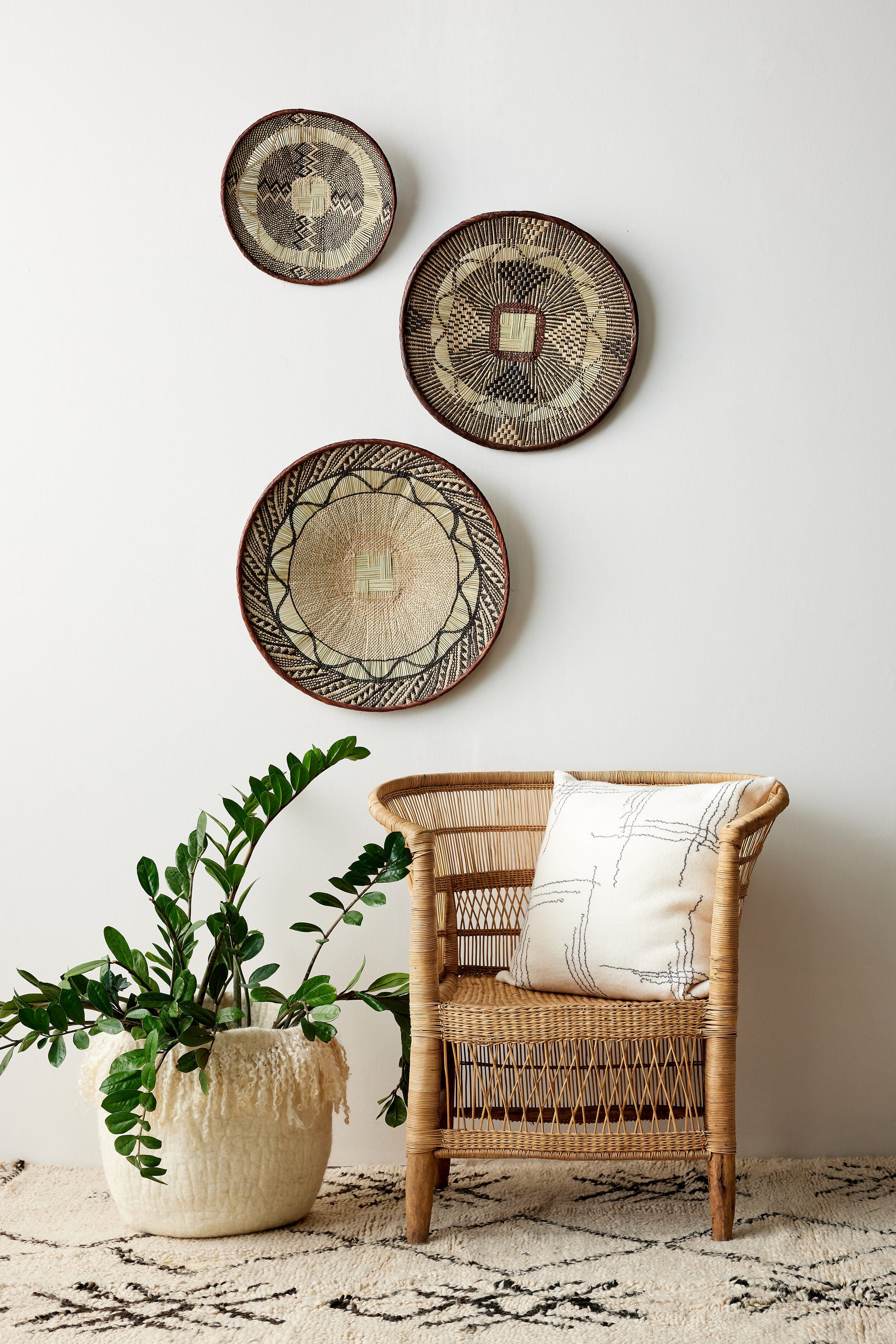 Binga Lace Patterned Basket - Atlas & Kiln