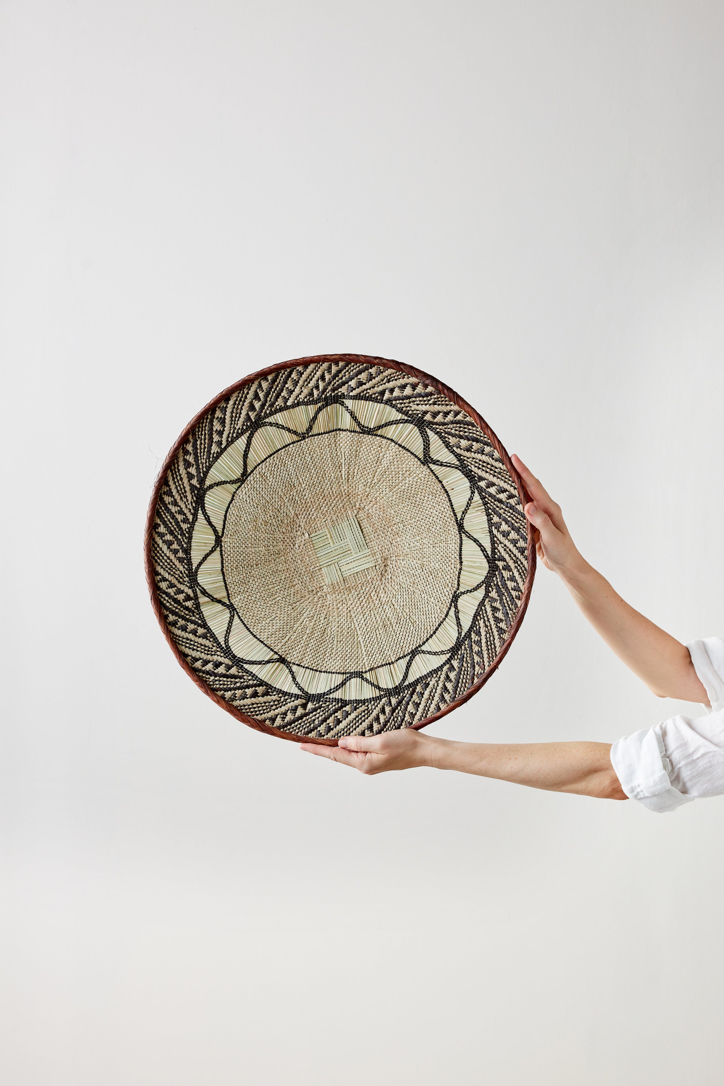 Binga Lace Patterned Basket - Atlas & Kiln